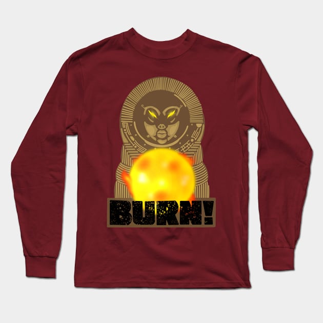 Burn! Long Sleeve T-Shirt by Levi Mote